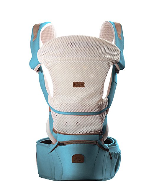 Bebamour 360 Best Baby Carrier Hip Seat Sling Baby Backpack Carriers (Blue) 